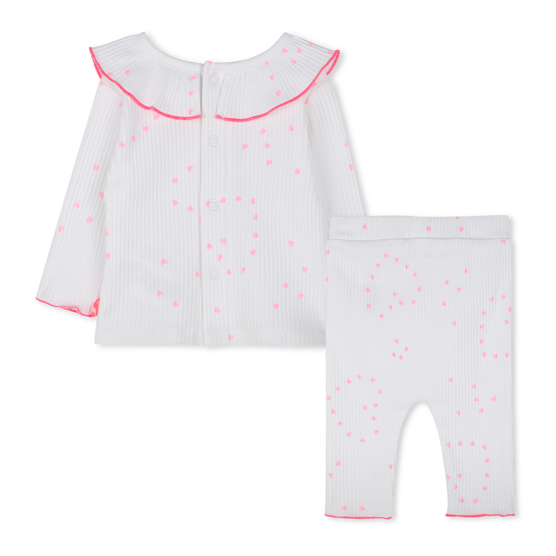 T-shirt com folhos e leggings BILLIEBLUSH 
                        MENINA