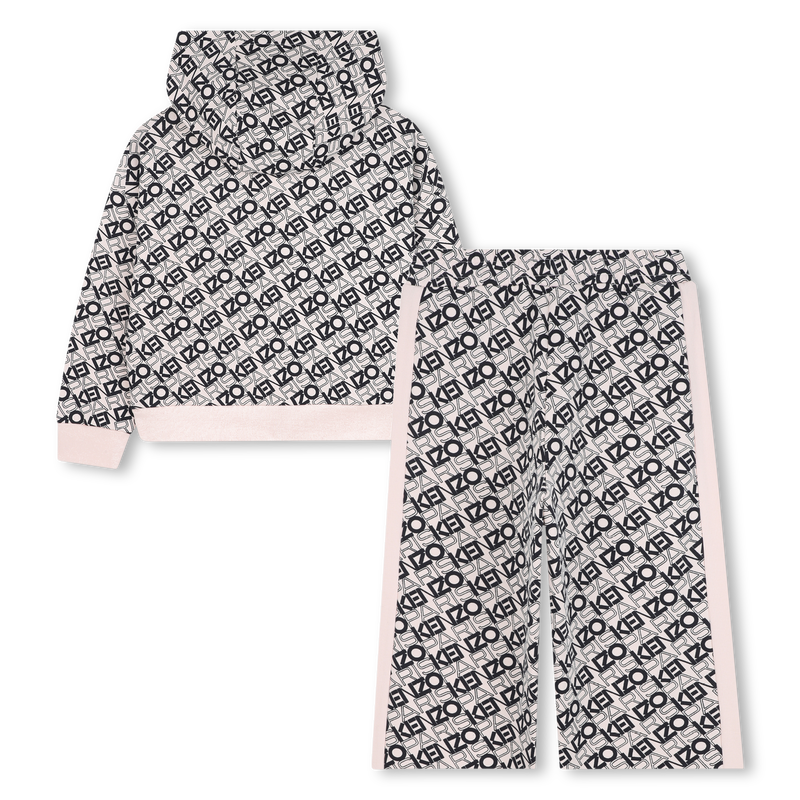 Conjunto de cardigã e calças KENZO KIDS 
                    GIRL
