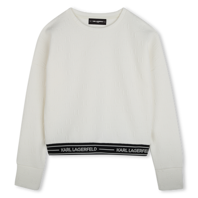 Sweatshirt de manga comprida KARL LAGERFELD KIDS GIRL