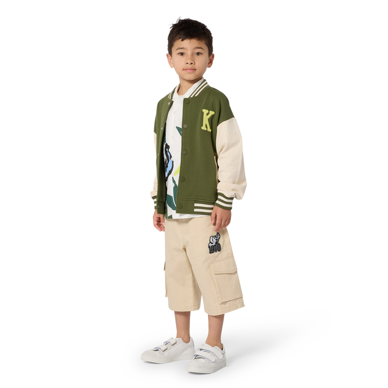 CAMISOLA DE JOGGING COM FECHO ZIP KENZO KIDS 
                        BOY