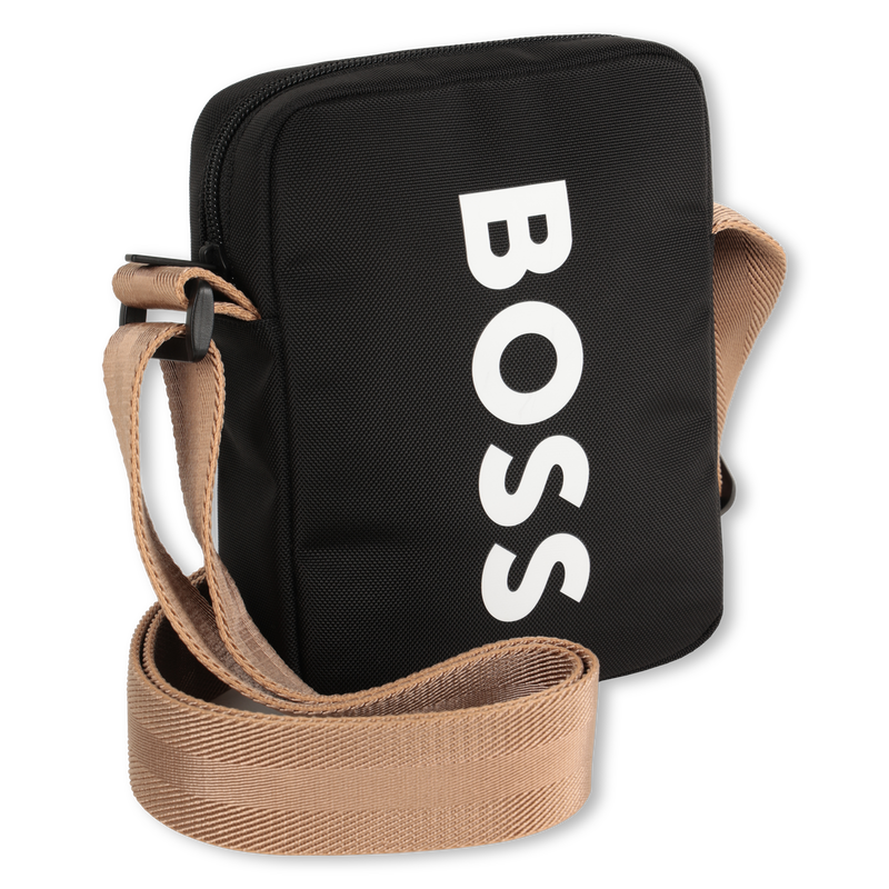 Mala a tiracolo com textura BOSS 
                    BOY
