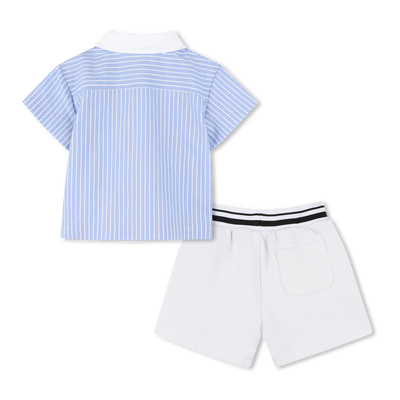 Conjunto camisa e cal&ccedil;&otilde;es KARL LAGERFELD KIDS BOY