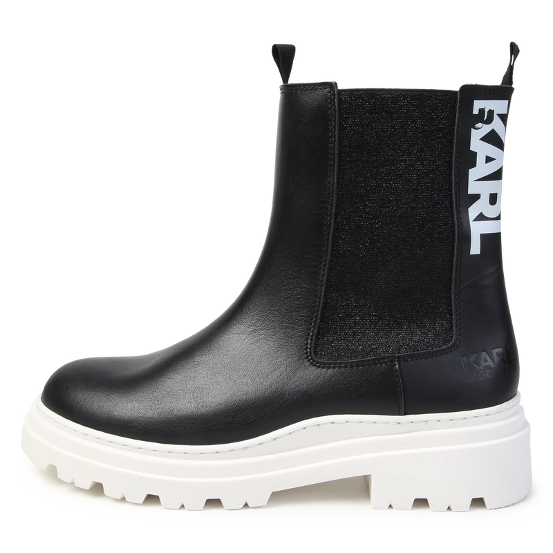 Botins em pele KARL LAGERFELD KIDS 
                        GIRL