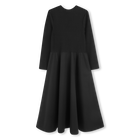 Vestido comprido bimaterial DKNY 
                    GIRL