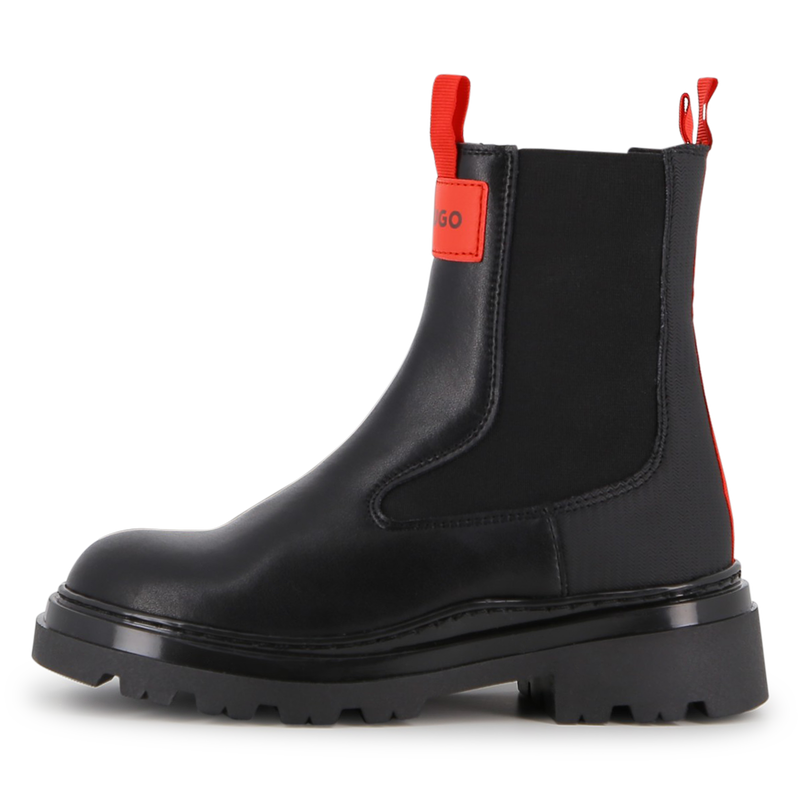 Botins de couro bovino HUGO 
                    GIRL