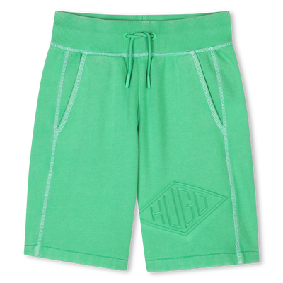 Bermudas de jogging em molet&atilde;o HUGO BOY