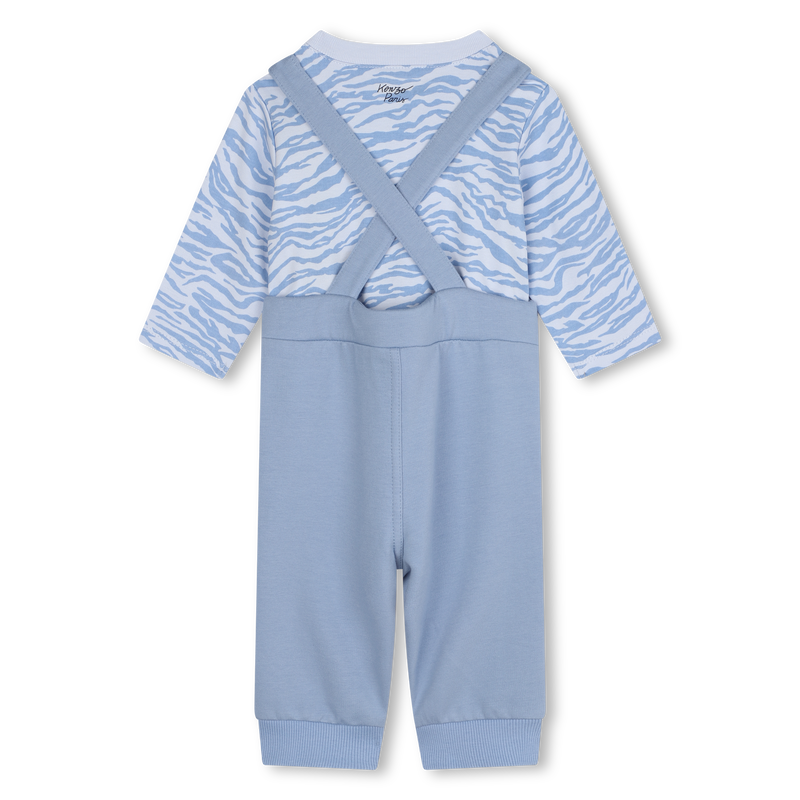 Cotton T-Shirt & Overalls KENZO KIDS 
                    BOY