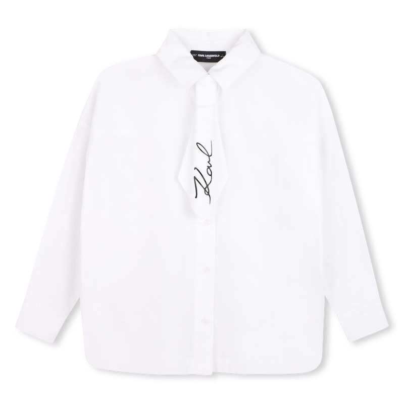 Camisa de manga longa KARL LAGERFELD KIDS 
                        MENINA