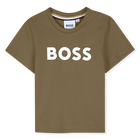 Camiseta de mangas curtas, BEGE ESCURO, hi-res
