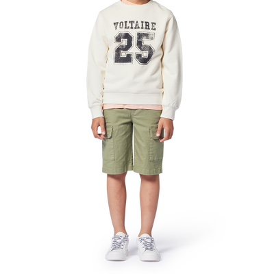 Sweatshirt em molet&atilde;o ZADIG & VOLTAIRE MENINO