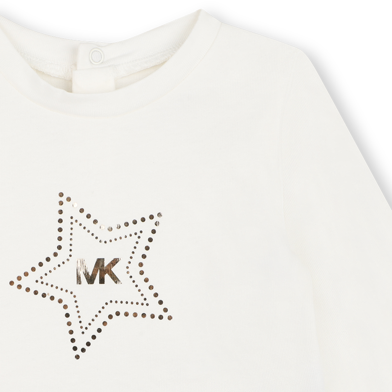 Conjunto de cardigan, camiseta e saia MICHAEL KORS 
                        MENINA
