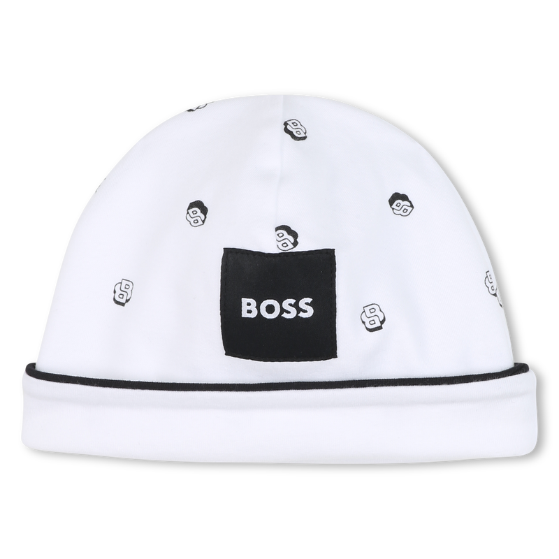 Conjunto de body, babador e chapéu BOSS 
                    BOY