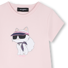 Vestido de manga curta KARL LAGERFELD KIDS 
                    GIRL