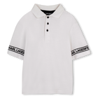 Camisa polo de manga curta, BRANCO, hi-res