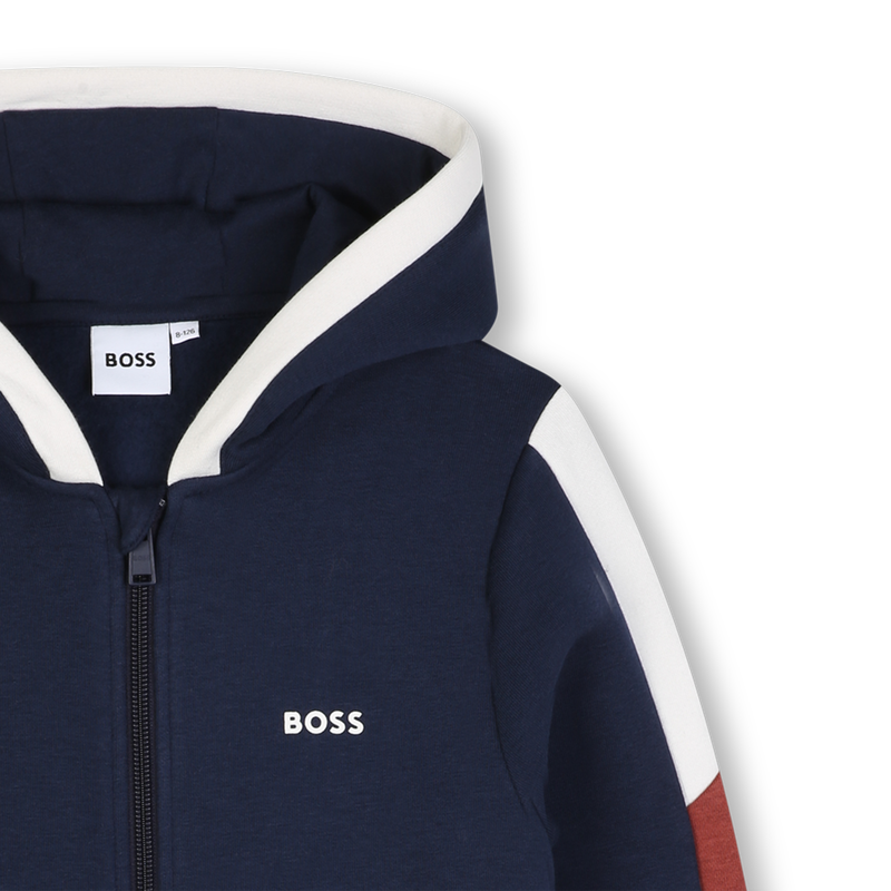 Cardigan  com capuz BOSS 
                        MENINO