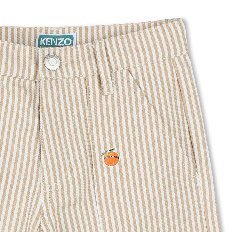 Bermudas riscas com emblemas KENZO KIDS 
                        BOY