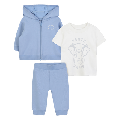 T-shirt + cardigan + calças set KENZO KIDS UNISEX