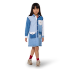 Vestido em denim KIDS AROUND 
                    GIRL