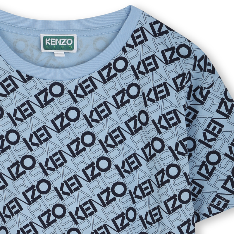 T-shirt em algod&atilde;o estampado KENZO KIDS 
                        BOY