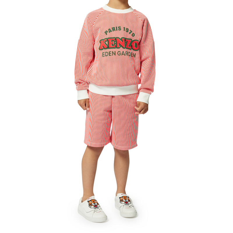 Bermudas de algod&atilde;o &agrave;s riscas KENZO KIDS 
                        BOY