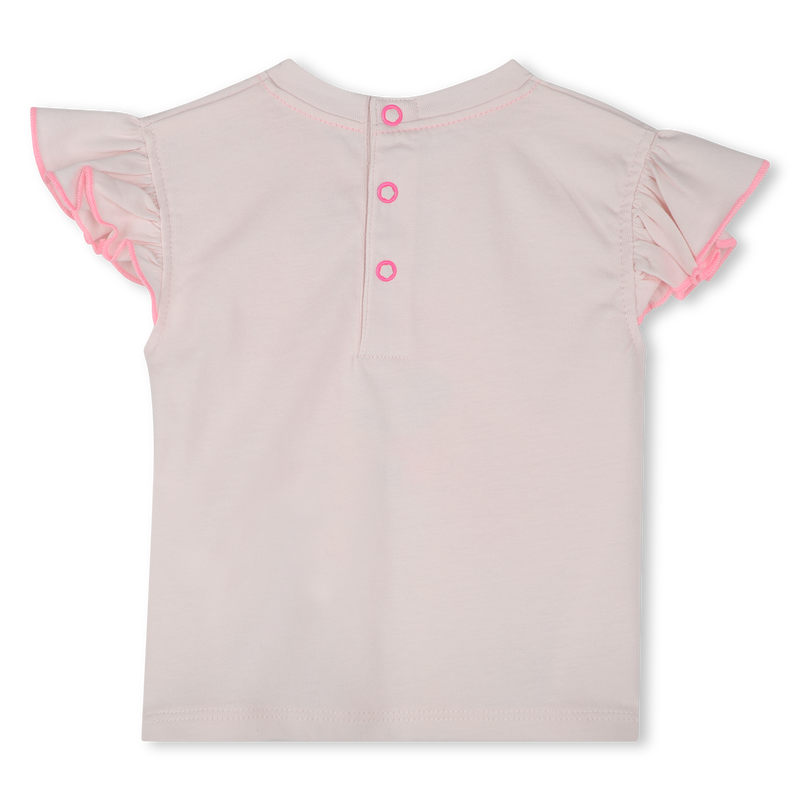 T-shirt em algod&atilde;o prensado BILLIEBLUSH 
                        GIRL