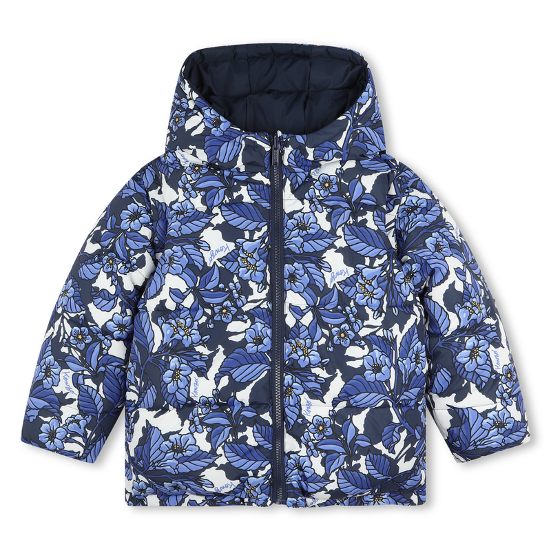 Blusão de penas reversível KENZO KIDS 
                    GIRL