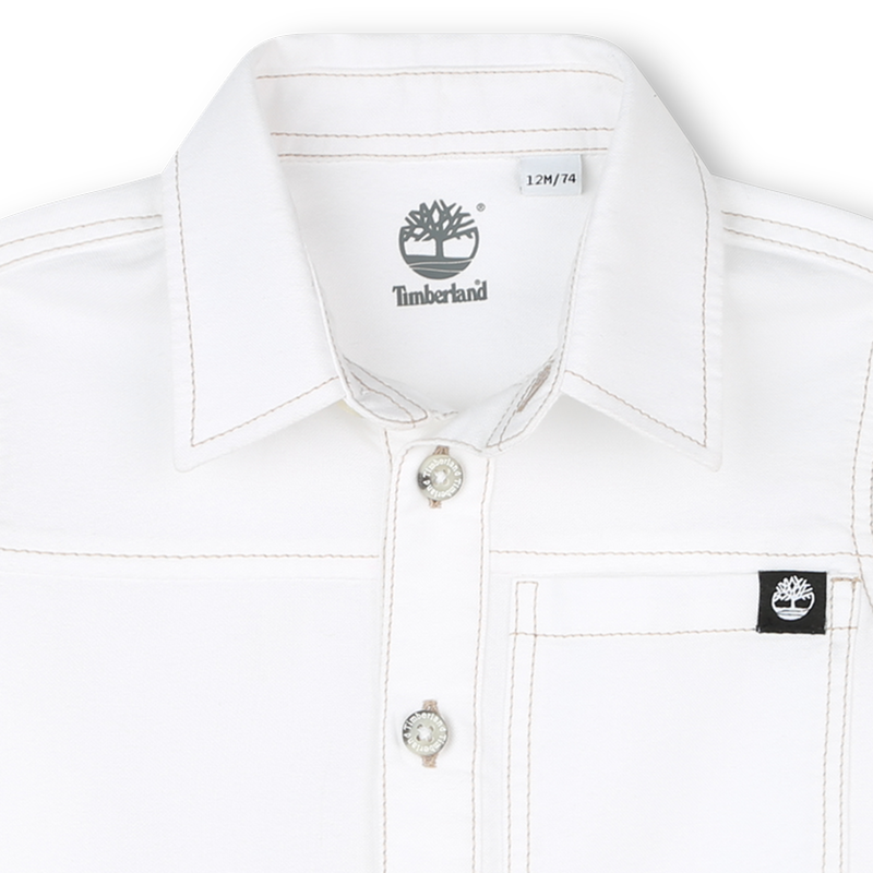 Camisa algodão manga comprida TIMBERLAND 
                    BOY