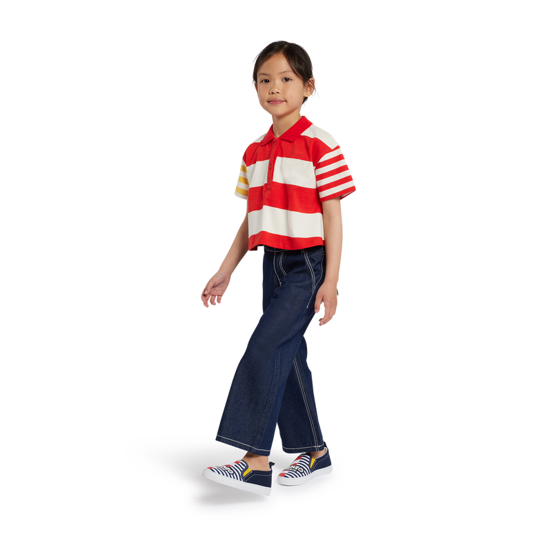 Ténis estampados com riscas KENZO KIDS 
                    UNISEX