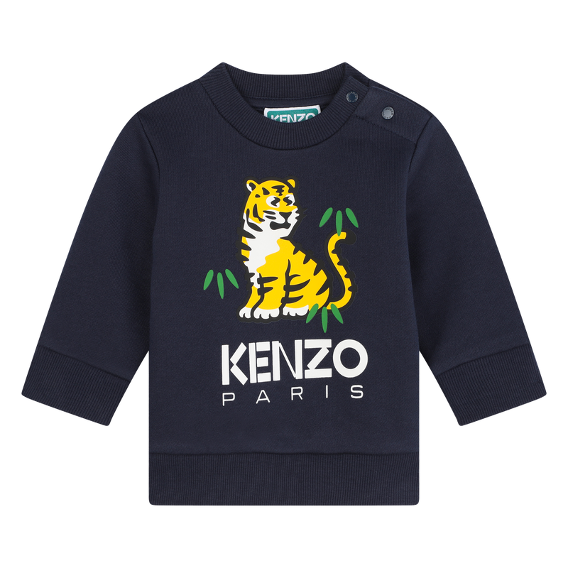 Sweatshirt em molet&atilde;o KENZO KIDS 
                        BOY