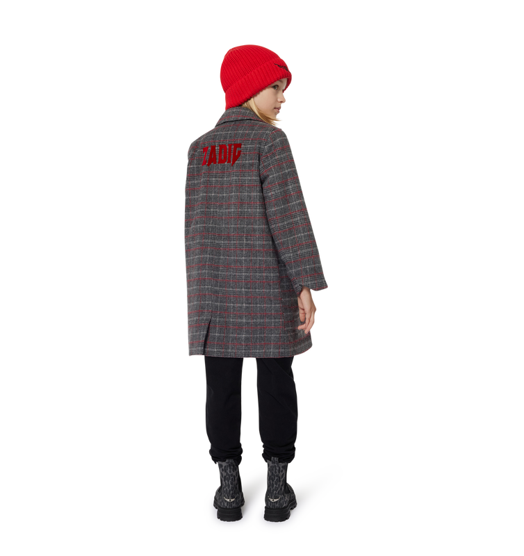 Checked Pattern Coat ZADIG & VOLTAIRE 
                    GIRL
