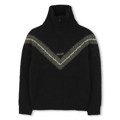 Camisola com gola alta com fecho de correr HUGO BOY
