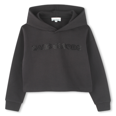 Sweatshirt em molet&atilde;o curta MARC JACOBS GIRL