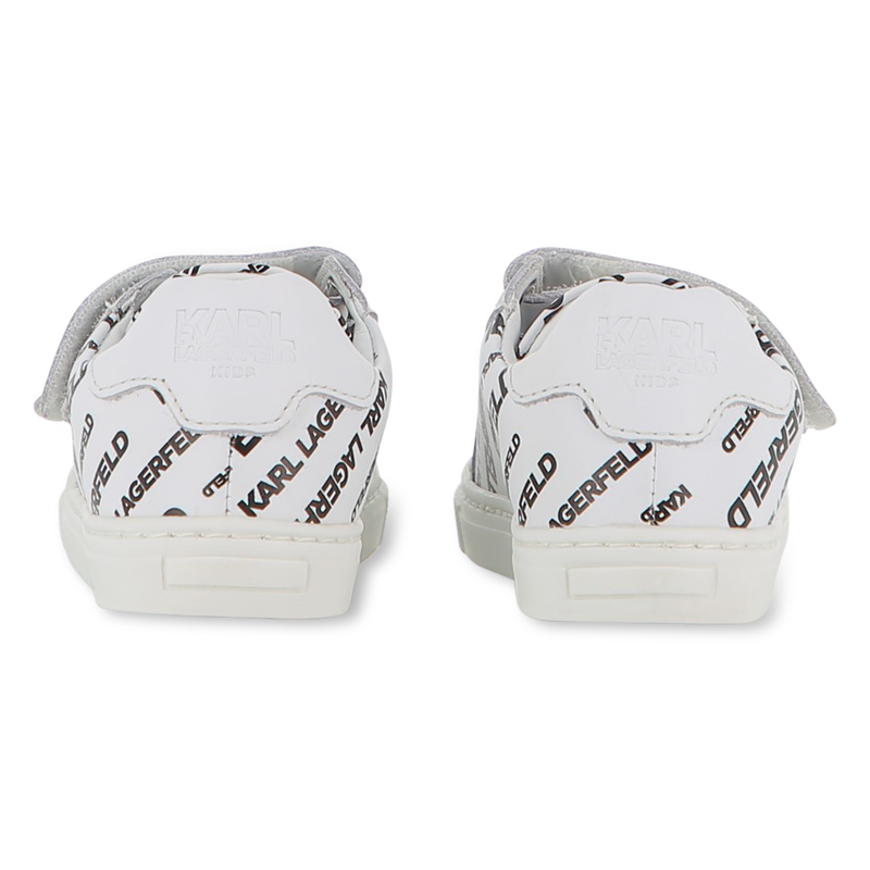 Sapatilhas de pele com velcro KARL LAGERFELD KIDS 
                        UNISEX