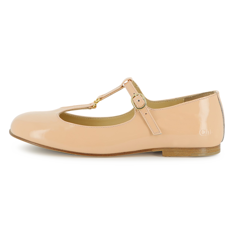 Bailarinas de couro CHLOE 
                    GIRL