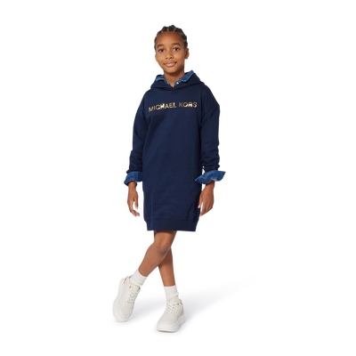 Vestido com capuz de lã MICHAEL KORS GIRL