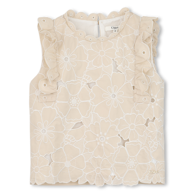 T-SHIRT BORDADO FLORAL CHLOE GIRL