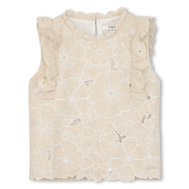 T-SHIRT BORDADO FLORAL CHLOE 
                        GIRL
