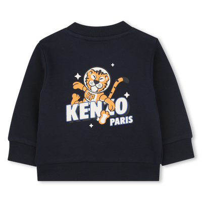 Moletom de l&atilde; escovada KENZO KIDS BOY