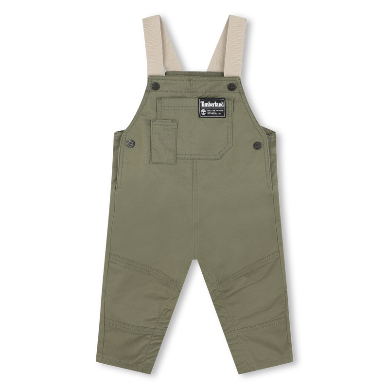 Jardineiras em algodão TIMBERLAND 
                    BOY