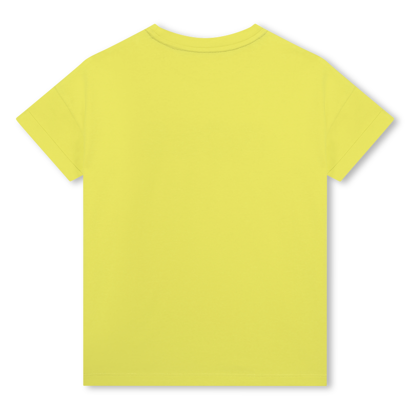 T-shirt de manga curta com dobra BOSS 
                    GIRL