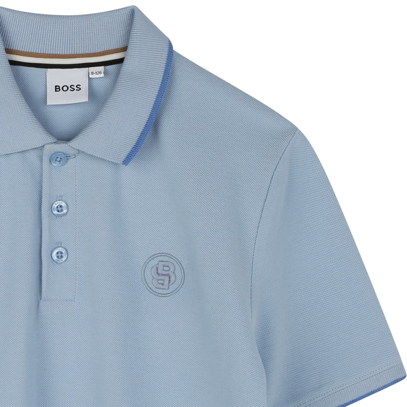 Polo corte direito em algod&atilde;o BOSS 
                        BOY