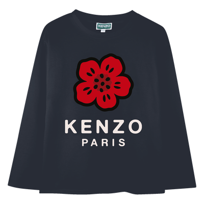 T-shirt de manga comprida em jersey KENZO KIDS UNISEX