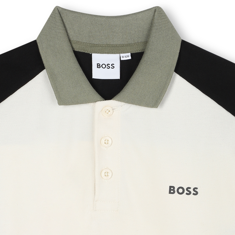 Camisa p&oacute;lo de manga curta BOSS 
                        BOY