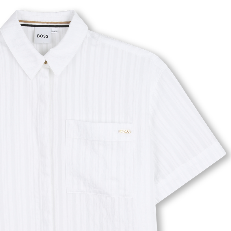 CAMISA DE TECIDO LEVE EM RELEVO BOSS 
                        GIRL