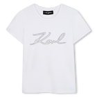 T-shirt de manga curta KARL LAGERFELD KIDS 
                    GIRL
