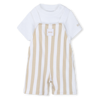 Macac&atilde;o + conjunto de t-shirts, BEGE, hi-res