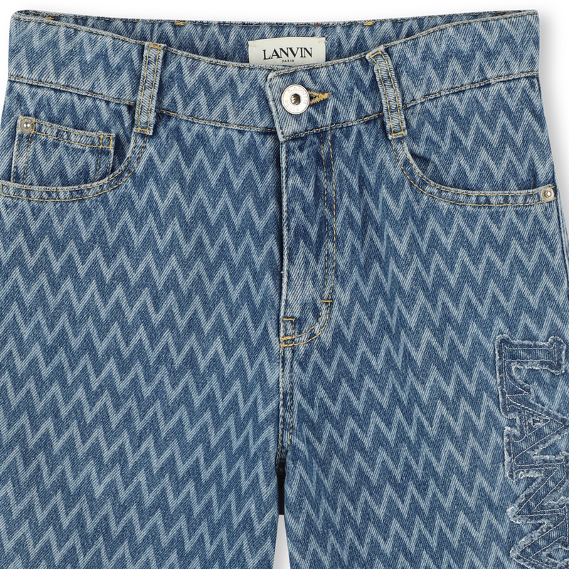 Long denim shorts LANVIN 
                    BOY