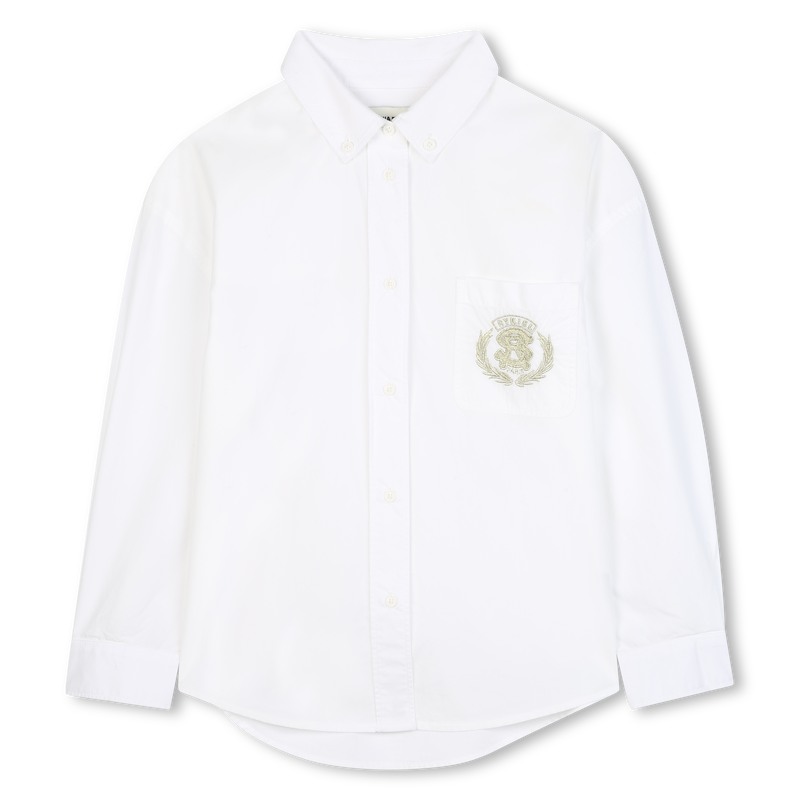 Camisa de popelina de algodão SONIA RYKIEL 
                    GIRL