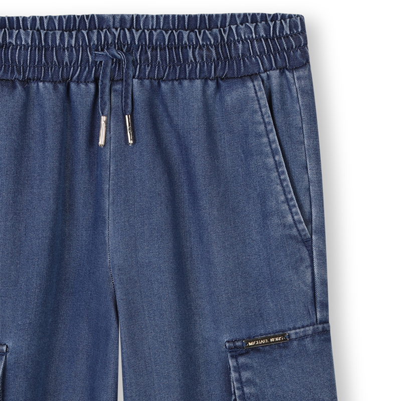 Jeans com cintura el&aacute;stica MICHAEL KORS 
                        GIRL
