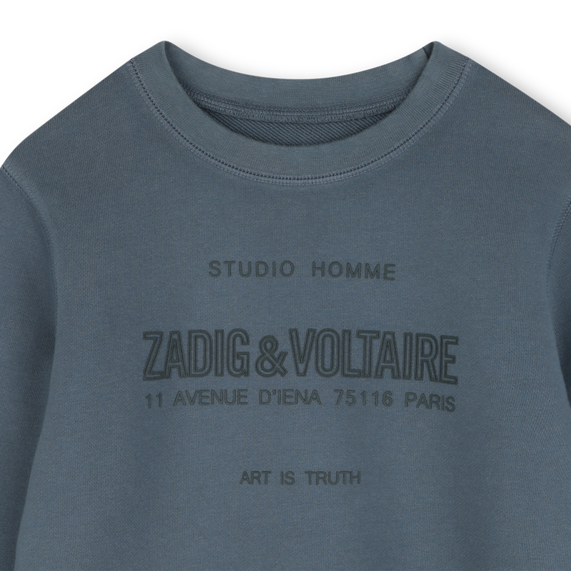 Sweatshirt em molet&atilde;o ZADIG & VOLTAIRE 
                        BOY